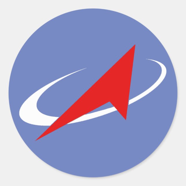 Adesivo Redondo Patch de Voo Roscosmos (Frente)