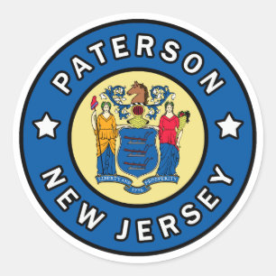 Adesivo Redondo Paterson New-jersey