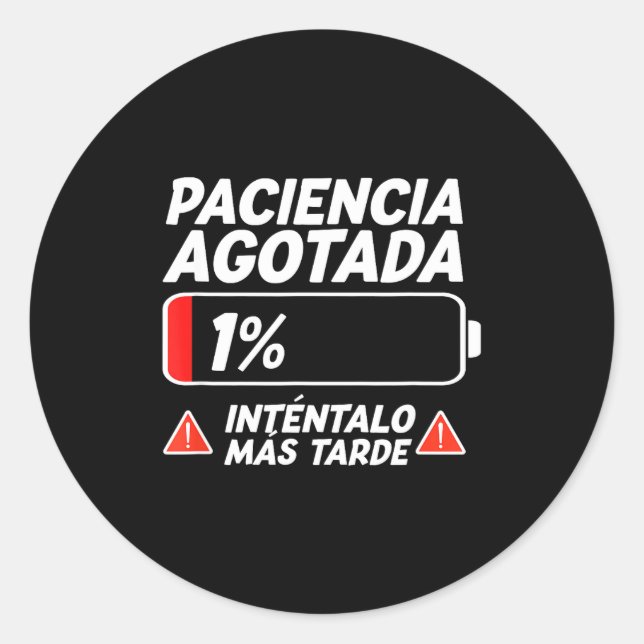 Adesivo Redondo Patience Mom Dad Couple Birthday Pajamas Sold Out  (Frente)