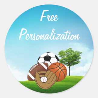 Adesivo Redondo Patilha de Bolas Esportivas
