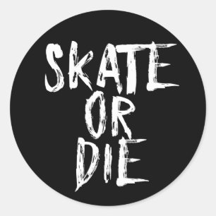 Adesivo Redondo Patina ou morre, o design de Derby do rolo