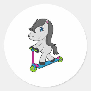 Adesivo Redondo Patinete