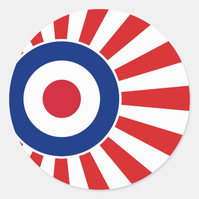 Adesivo Redondo Patinete-Alvo de Mods de Roundel Vibrant JAPAN (Frente)