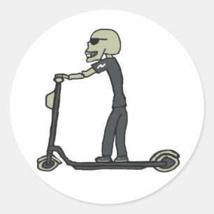 Adesivo Redondo Patinete elétrico do Patinete E