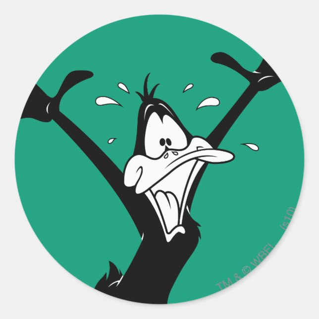Adesivo Redondo PATINHO DAFFY ™ Animado (Frente)