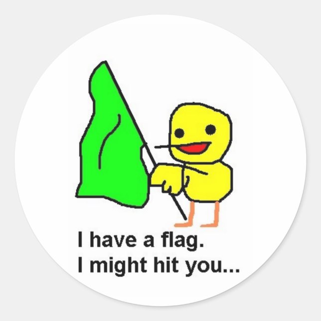 Adesivo Redondo Pato de Colorguard (Frente)