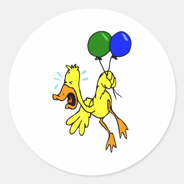 Adesivo Redondo Pato Dopey (Frente)