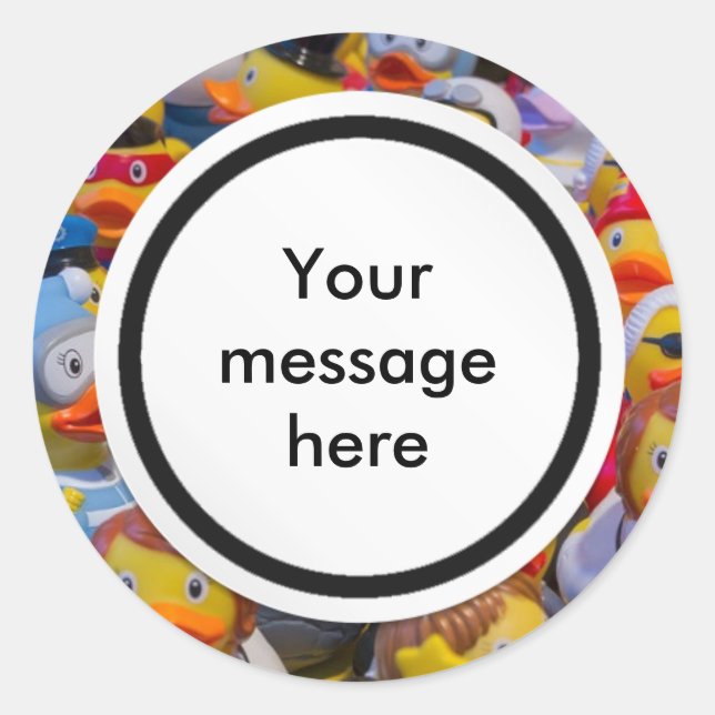 Adesivo Redondo Patos (Frente)