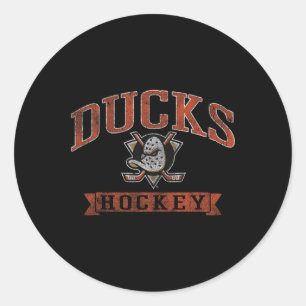 Adesivo Redondo Patos de Anaheim Vintage Hockey Nhl Licenciado Ofi