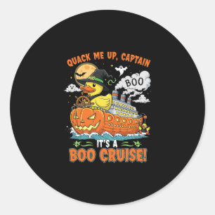 Adesivo Redondo Patos de Cruzeiro Boo Halloween Cerveja Crucero Es