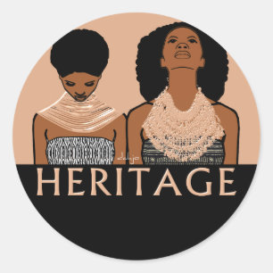 Adesivo Redondo Patrimônio AFRICAN