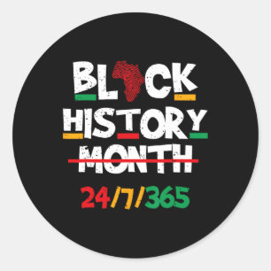 Adesivo Redondo Patrimônio Negro História Negra Mês 247365 Orgulho