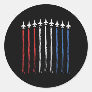 Adesivo Redondo Patriota da Independência da Bandeira Americana no