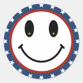 Adesivo Redondo Patriótico