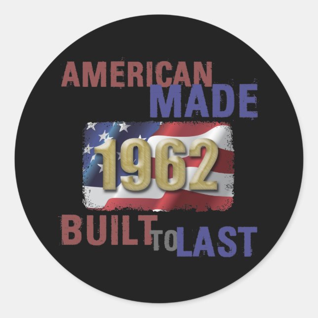 Adesivo Redondo Patriótico 1962 60º Aniversário (Frente)