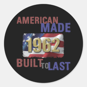 Adesivo Redondo Patriótico 1962 60º Aniversário