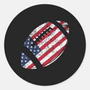Adesivo Redondo Patriótico Americano de Bandeira Americana de 4 de
