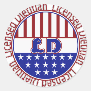 Adesivo Redondo PATRIÓTICO Dietitiano Licenciado pela LD