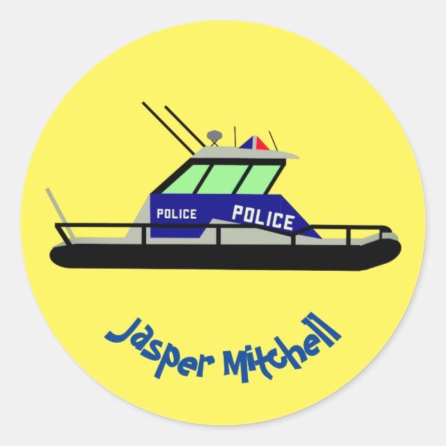 Adesivo Redondo Patrol Boat (Frente)