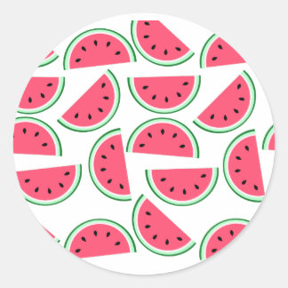 Adesivo Redondo pattern of watermelon