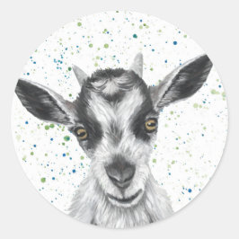 Adesivo Redondo Patty Goat Sticker