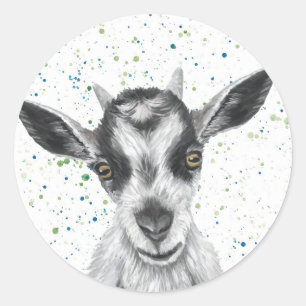 Adesivo Redondo Patty Goat Sticker