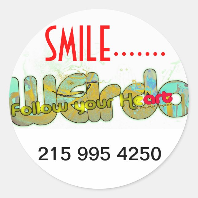 Adesivo Redondo Pau (Frente)