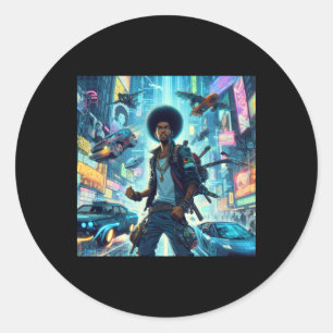 Adesivo Redondo Pau 5 da Revolução Afro
