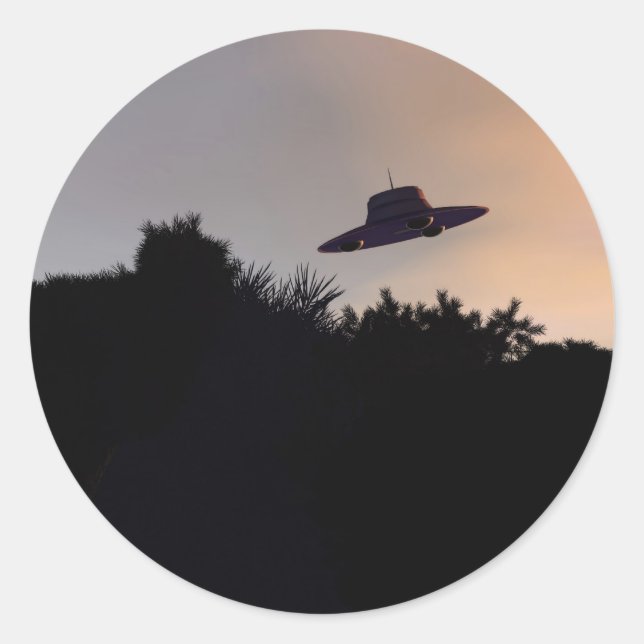 Adesivo Redondo Pau Clássico de Saucer 2 (Frente)