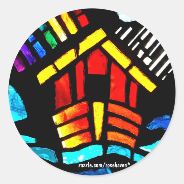 Adesivo Redondo Pau de Arca de Noah (Frente)