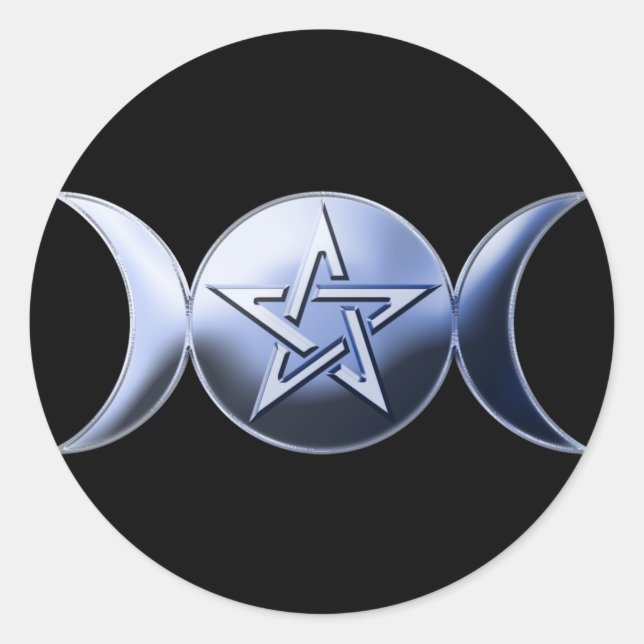 Adesivo Redondo Pau de Deusa Lunar (Frente)