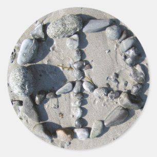 Adesivo Redondo Pau de Paz Pedrado