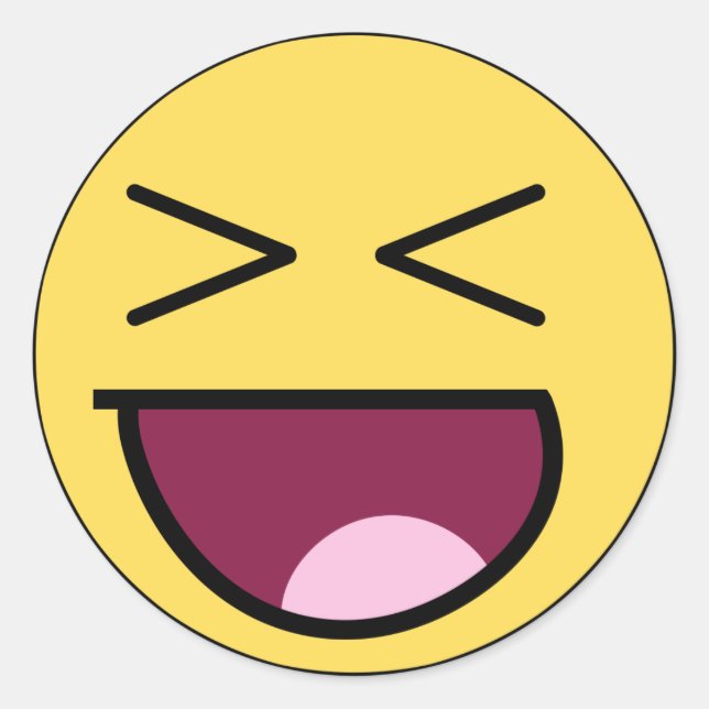 Adesivo Redondo Pau de rosto maravilhoso (Frente)