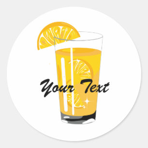 Adesivo Redondo Pau de Suco Laranja