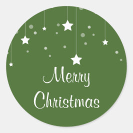 Adesivo Redondo Pau redondo clássico de Natal moderno