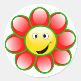 Adesivo Redondo Pau redondo clássico feliz