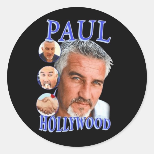 Adesivo Redondo Paul Hollywood (Frente)