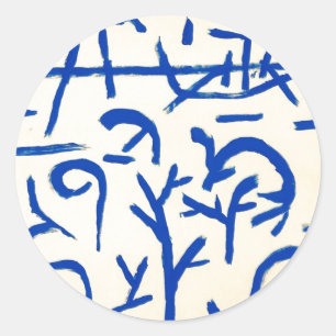 Adesivo Redondo Paul Klee: Barcos na Inundação