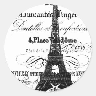 Adesivo Redondo Pavilha de torre_envelope Paris_Eiffel