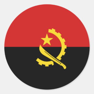 Adesivo Redondo Pavilhão de pesca de Angola