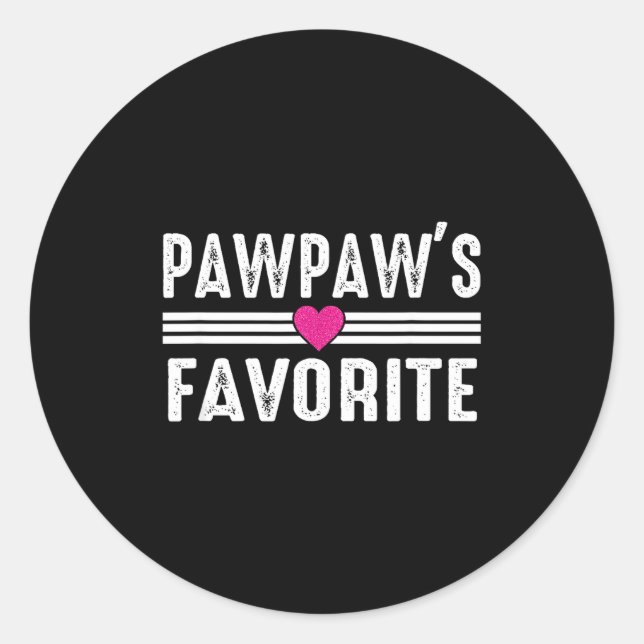 Adesivo Redondo Pawpaw's Favorite  (Frente)