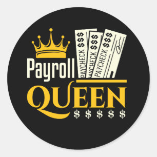 Adesivo Redondo Payroll Queen