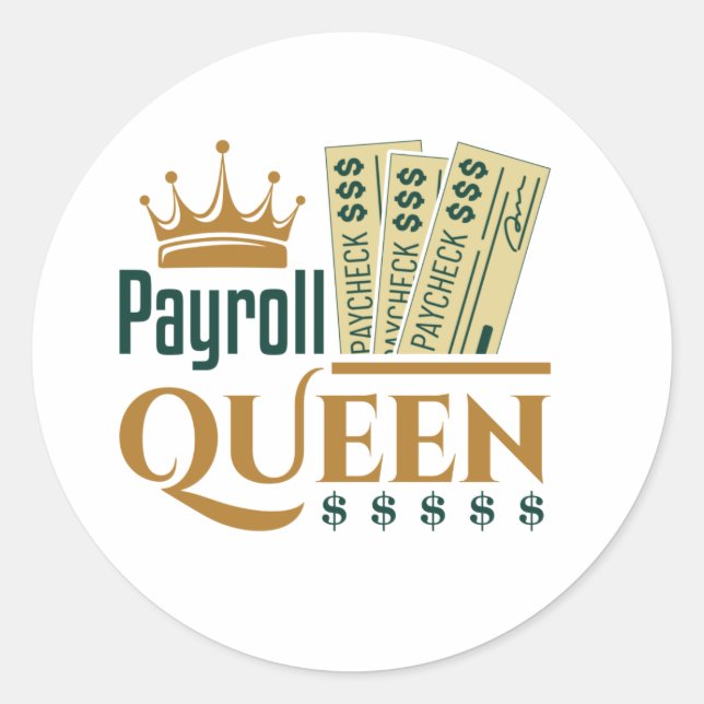 Adesivo Redondo Payroll Queen (Frente)