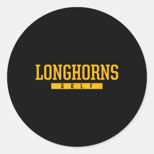 Adesivo Redondo Payson Longhorns Golfe Hs