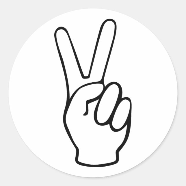 Adesivo Redondo paz (Frente)