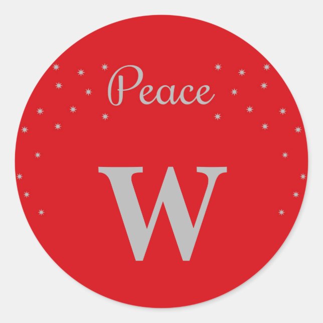 Adesivo Redondo Paz (Frente)