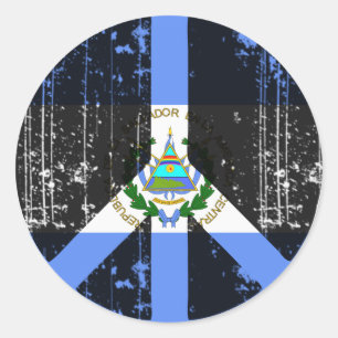 Adesivo Redondo Paz Em El Salvador