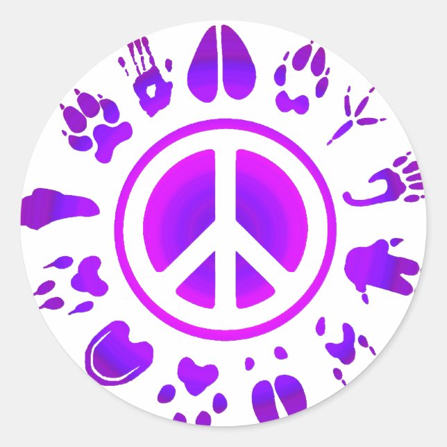 Adesivo Redondo paz furtiva2 (Frente)