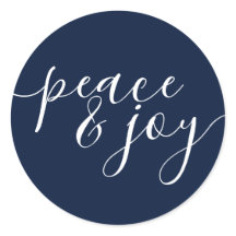 Paz Moderna e alegria Natal Azul