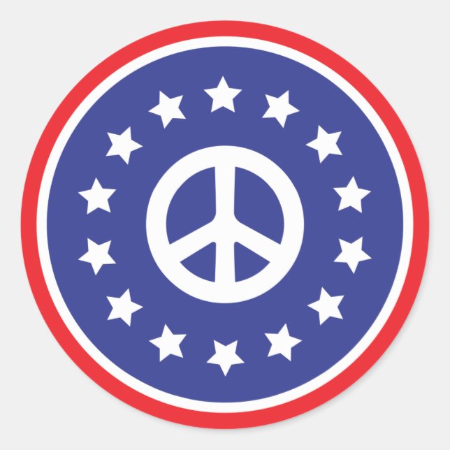 Adesivo Redondo Paz na América